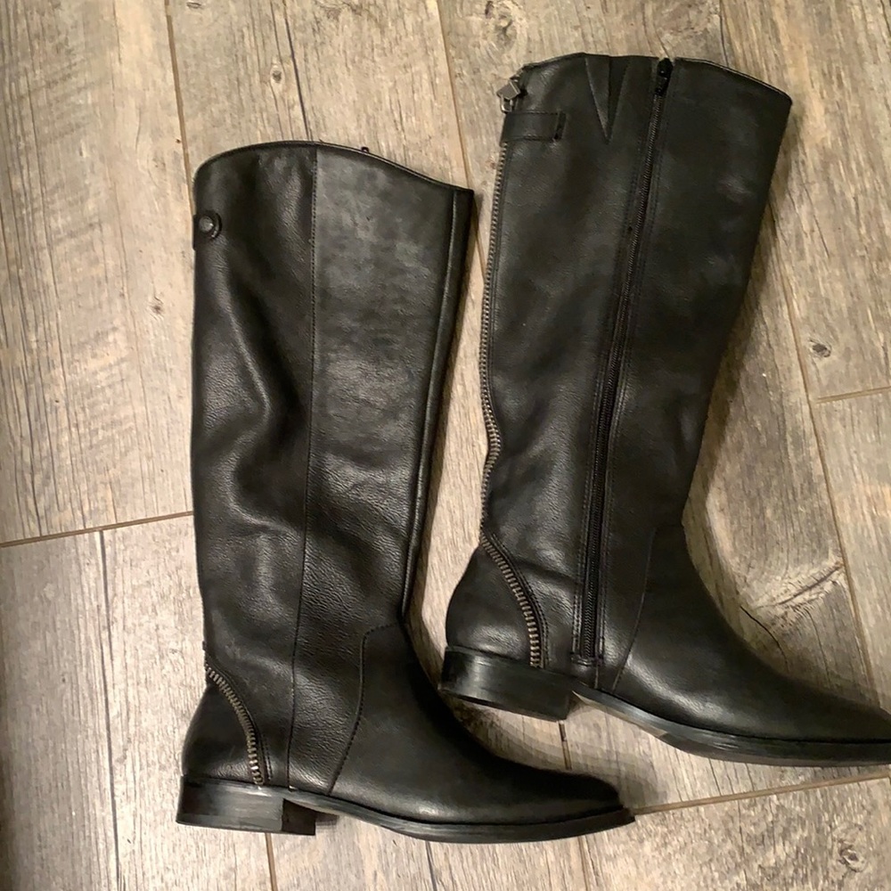 ❄️- Arturo Chiang Black High Leather Boots 9.5